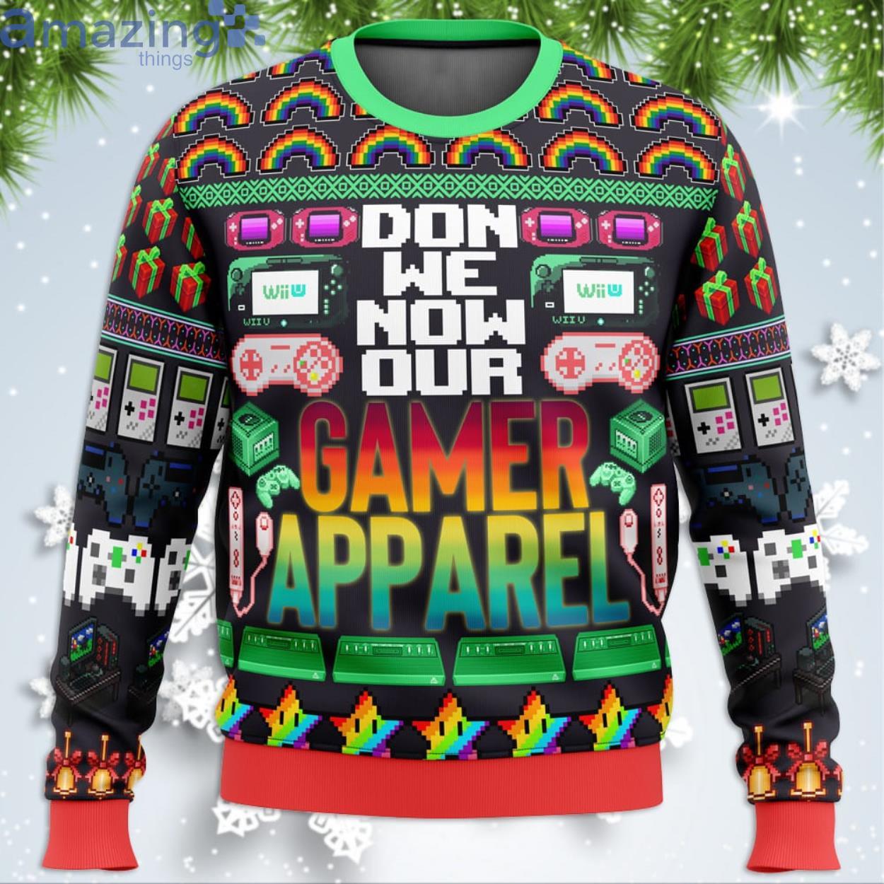 Gamer Apparel Funny Christmas Gift Ugly Christmas Sweater Product Photo 1