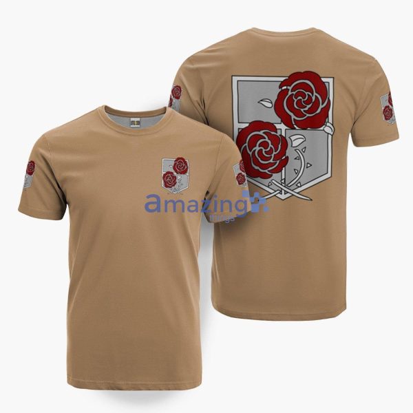 Garrison Attack On Titan Anime Merch 3D T-Shirt Product Photo 1