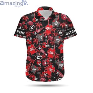 Georgia Bulldogs Custom Name & Number Personalized Hawaiian Shirt image Georgia Bulldogs Custom Name & Number Personalized Hawaiian Shirtproduct photo 2