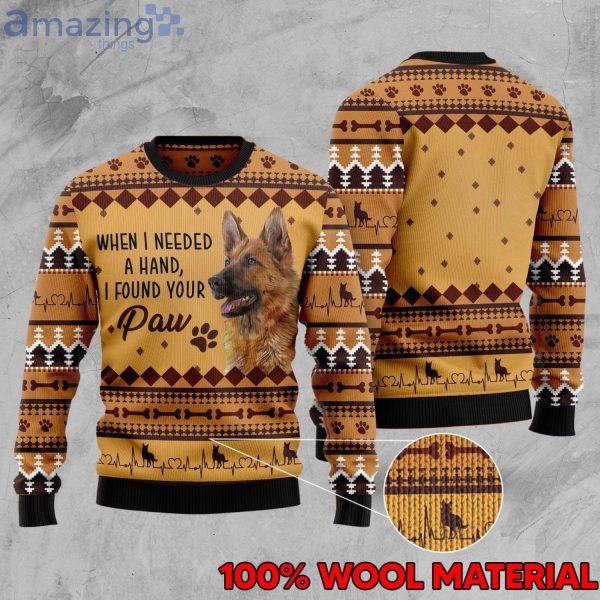 German Shepherd Dog Christmas Ugly Sweater Product Photo 1