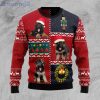 German Shepherd Vintage Dog Lover Red Ugly Christmas Sweater