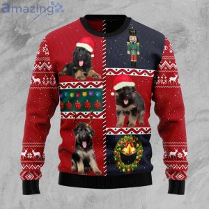 German Shepherd Vintage Dog Lover Red Ugly Christmas Sweater Product Photo 1