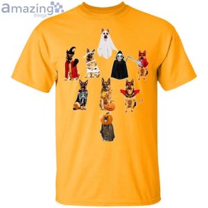 German Shepherds In Halloweens Funny T-Shirt Product Photo 2