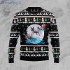 German Shorthaired Pointer Santa On Highway Snowman Pattern Ugly Christmas Sweater