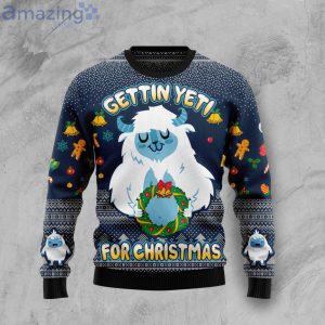 Gettin' Yeti For Christmas Family Ugly Christmas Sweater Gifts Product Photo 2