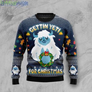 Gettin' Yeti For Christmas Family Ugly Christmas Sweater Gifts Product Photo 1