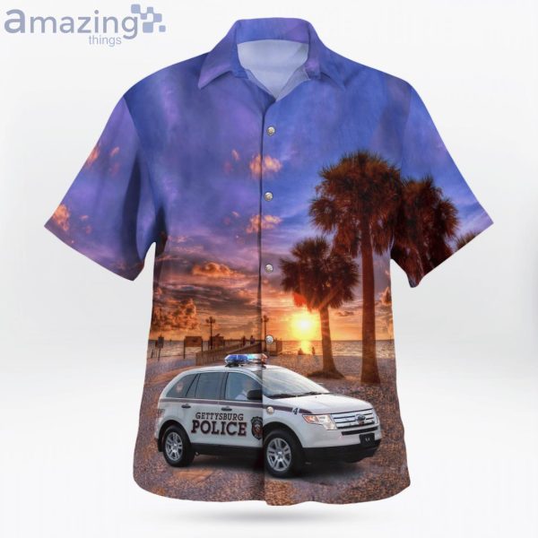 Gettysburg Pennsylvania Police 2009 Ford Edge Hawaiian Shirt Product Photo 2