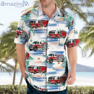 Gilford Belknap County New Hampshire Gilford Fire Rescue Hawaiian Shirt image Gilford Belknap County New Hampshire Gilford Fire-Rescue Hawaiian Shirt Product Photo 4