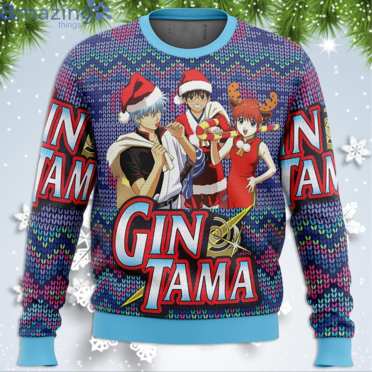 Gintama Alt Funny Christmas Gift Ugly Christmas Sweater Product Photo 1