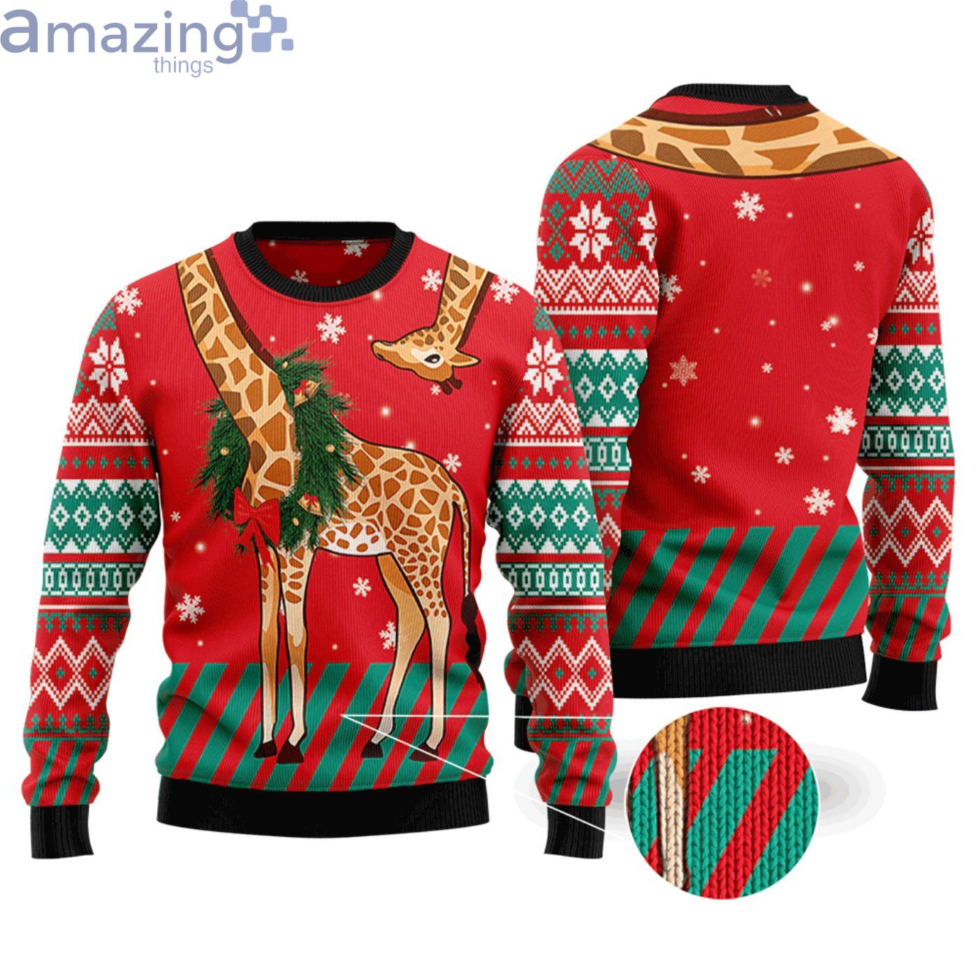 Giraffe ugly christmas clearance sweater