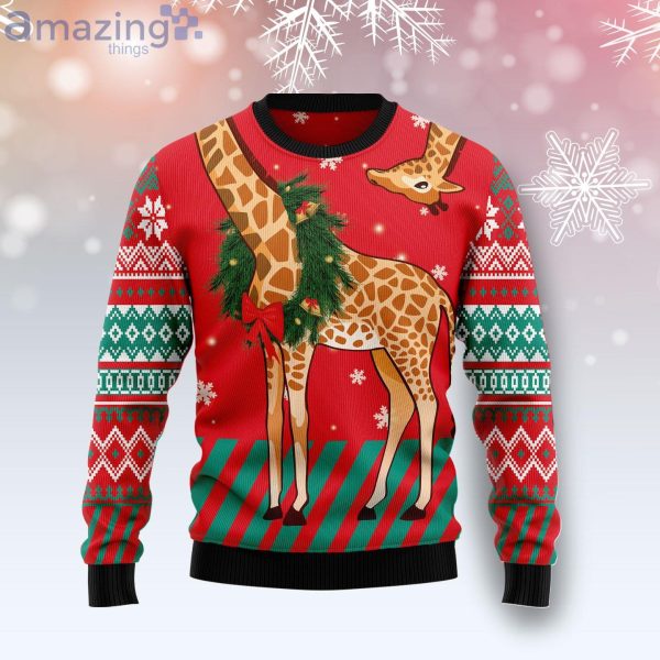 Giraffe ugly clearance christmas sweater