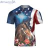Girl Runs On Jesus And Horses 3D Shirt For Women Girls American Horse Lover Horse