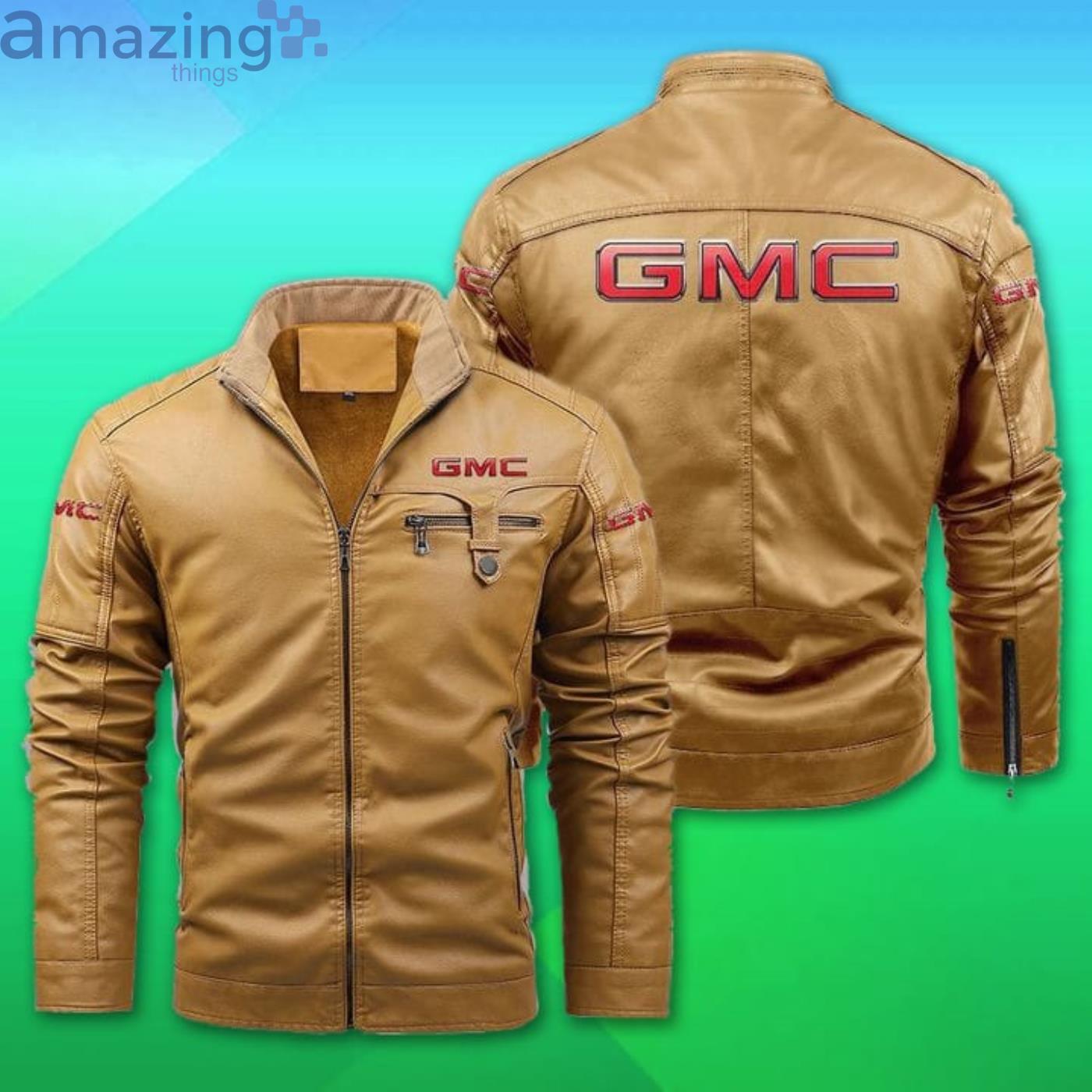 GMC Fleece Leather Jacket image GMC Fleece Leather Jacket Product Photo 2