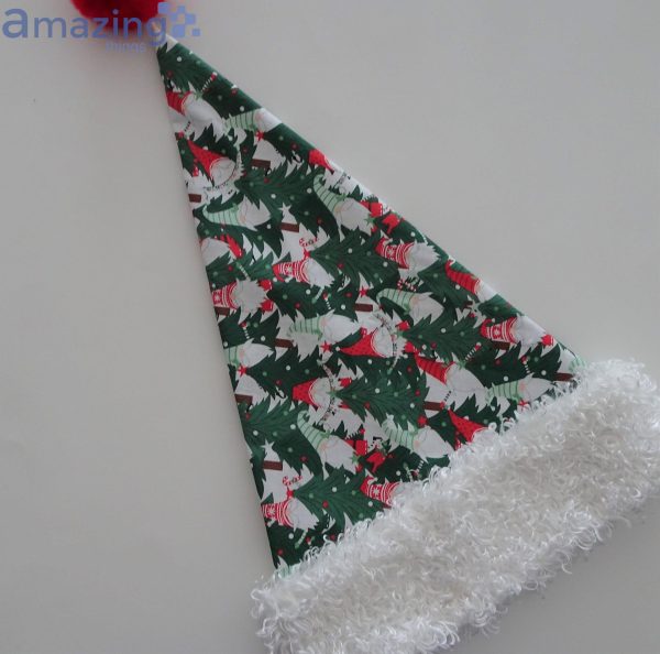 Gnome And Christmas Tree Christmas Santa Hat For Adult And Child Product Photo 3