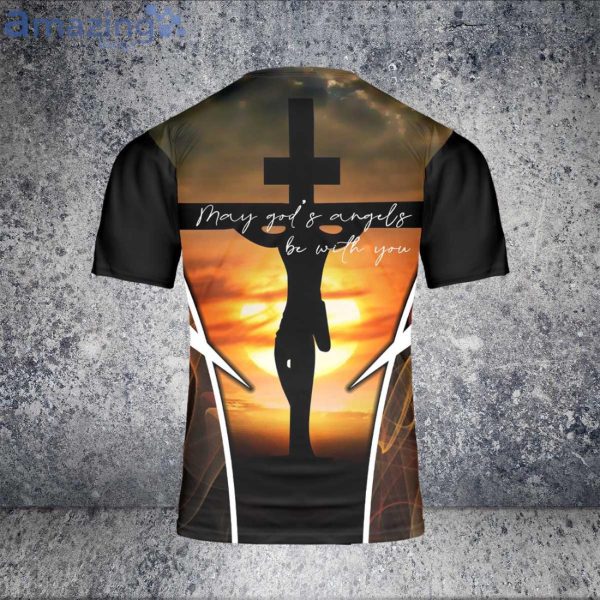 God And TRuck Driving Proud To Be A Trucker 3D T-Shirt Product Photo 3