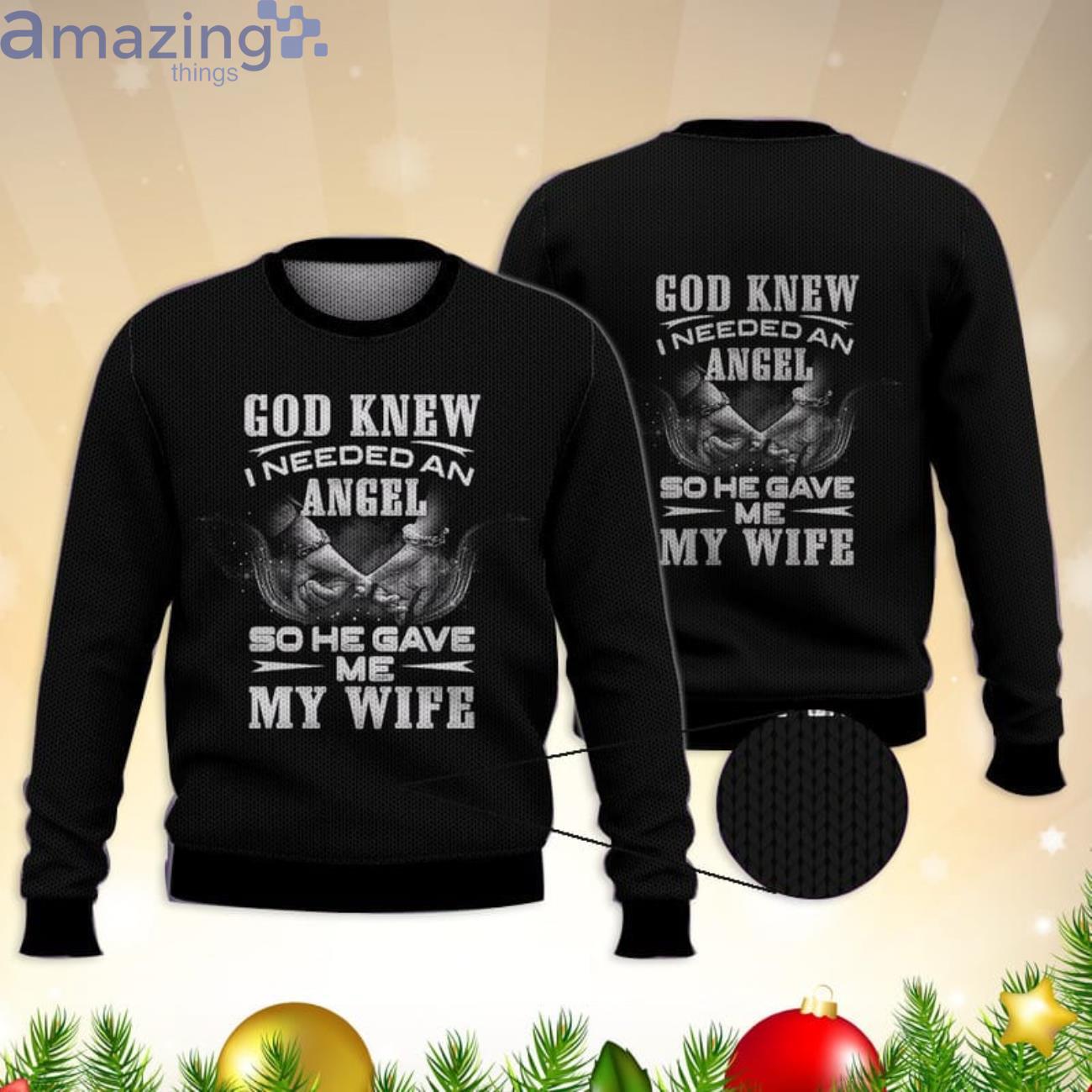 God Gave Me My Wife All Over Print 3D Sweater Product Photo 1 God Gave Me My Wife All Over Print 3D Sweater Product Photo 1