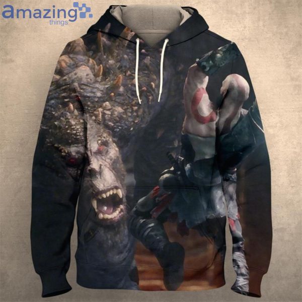 God Of War All Over Print 3D Hoodie Zip Hoodieproduct photo 2