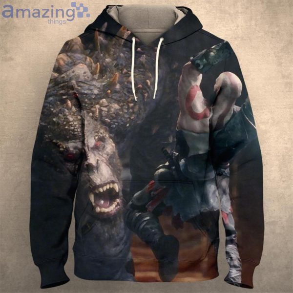 God Of War All Over Print 3D Hoodie Zip Hoodie