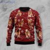 Golden Retriever And Snowflower Christmas Ugly Sweater