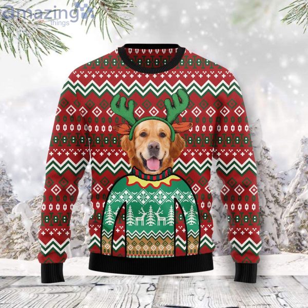 Golden Retriever Christmas Awesome Dog Lover Family Ugly Christmas Sweater Gifts Product Photo 1