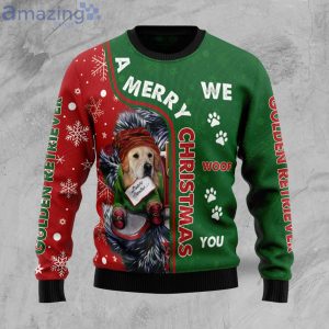 Golden Retriever Dog Lover Ugly Christmas Sweater Family Sweater Gifts