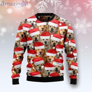 Golden Retriever Group Awesome All Over Print Ugly Christmas Sweater