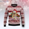 Golden Retriever Through The Snow Dog Lover Ugly Christmas Sweater