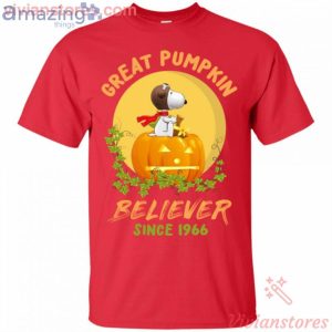 Great Pumpkin Believer Snoopy Halloween Pilot T Shirt image Great Pumpkin Believer Snoopy Halloween Pilot T-Shirt Product Photo 2