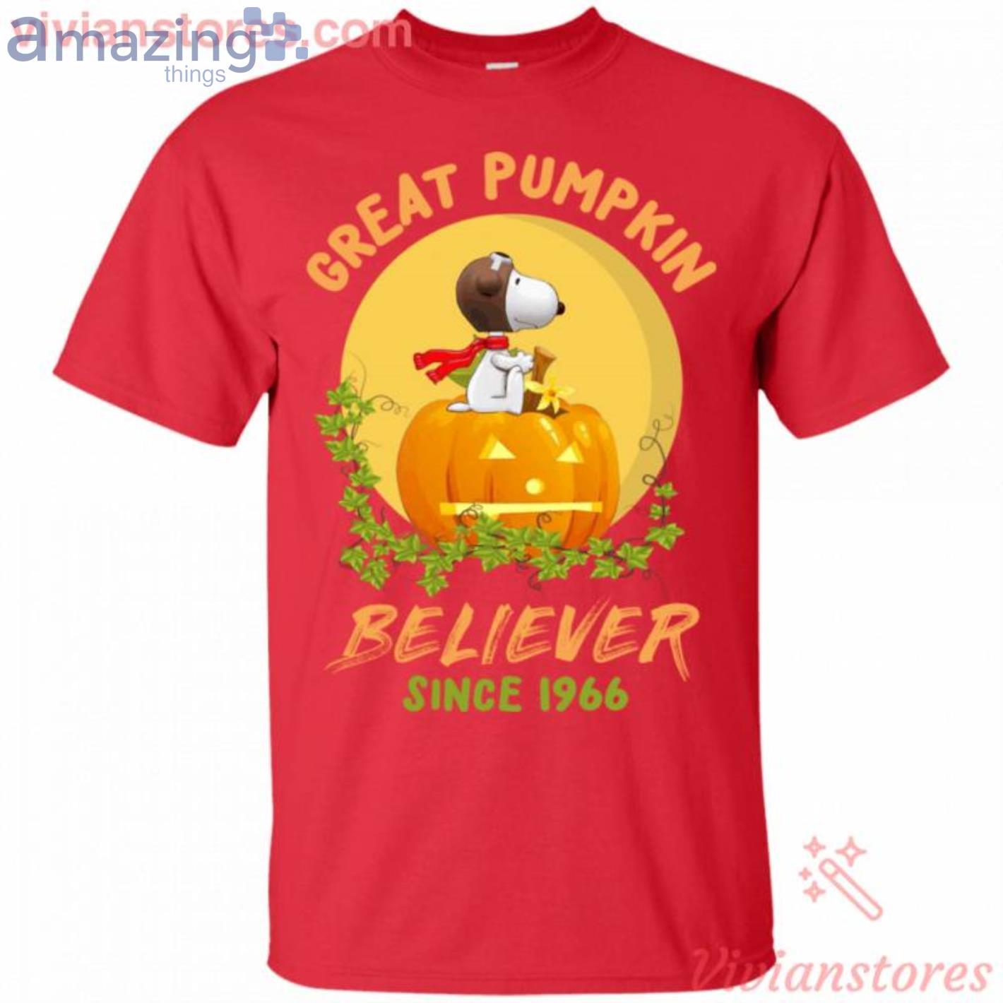 Great Pumpkin Believer Snoopy Halloween Pilot T Shirt image Great Pumpkin Believer Snoopy Halloween Pilot T-Shirt Product Photo 2