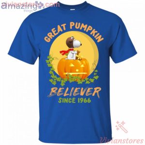 Great Pumpkin Believer Snoopy Halloween Pilot T Shirt image Great Pumpkin Believer Snoopy Halloween Pilot T-Shirt Product Photo 3