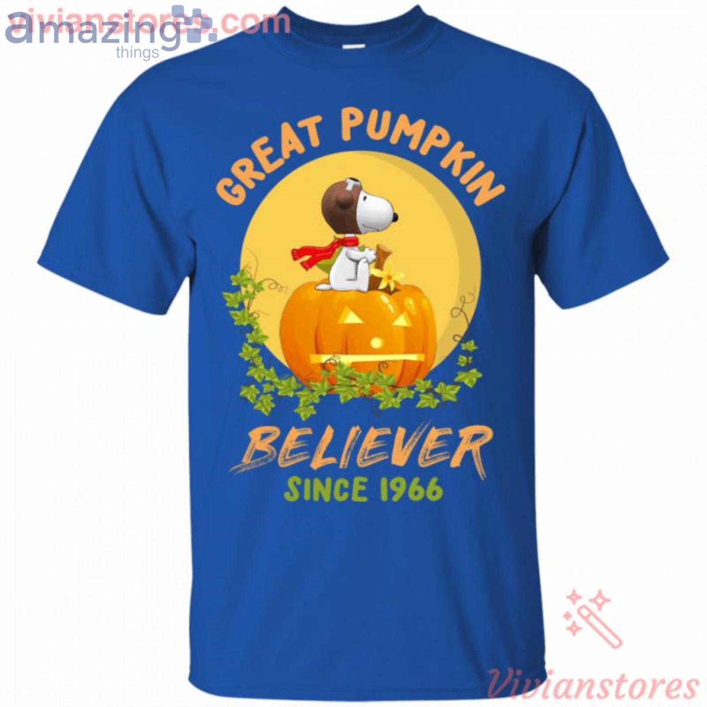 Great Pumpkin Believer Snoopy Halloween Pilot T Shirt image Great Pumpkin Believer Snoopy Halloween Pilot T-Shirt Product Photo 3