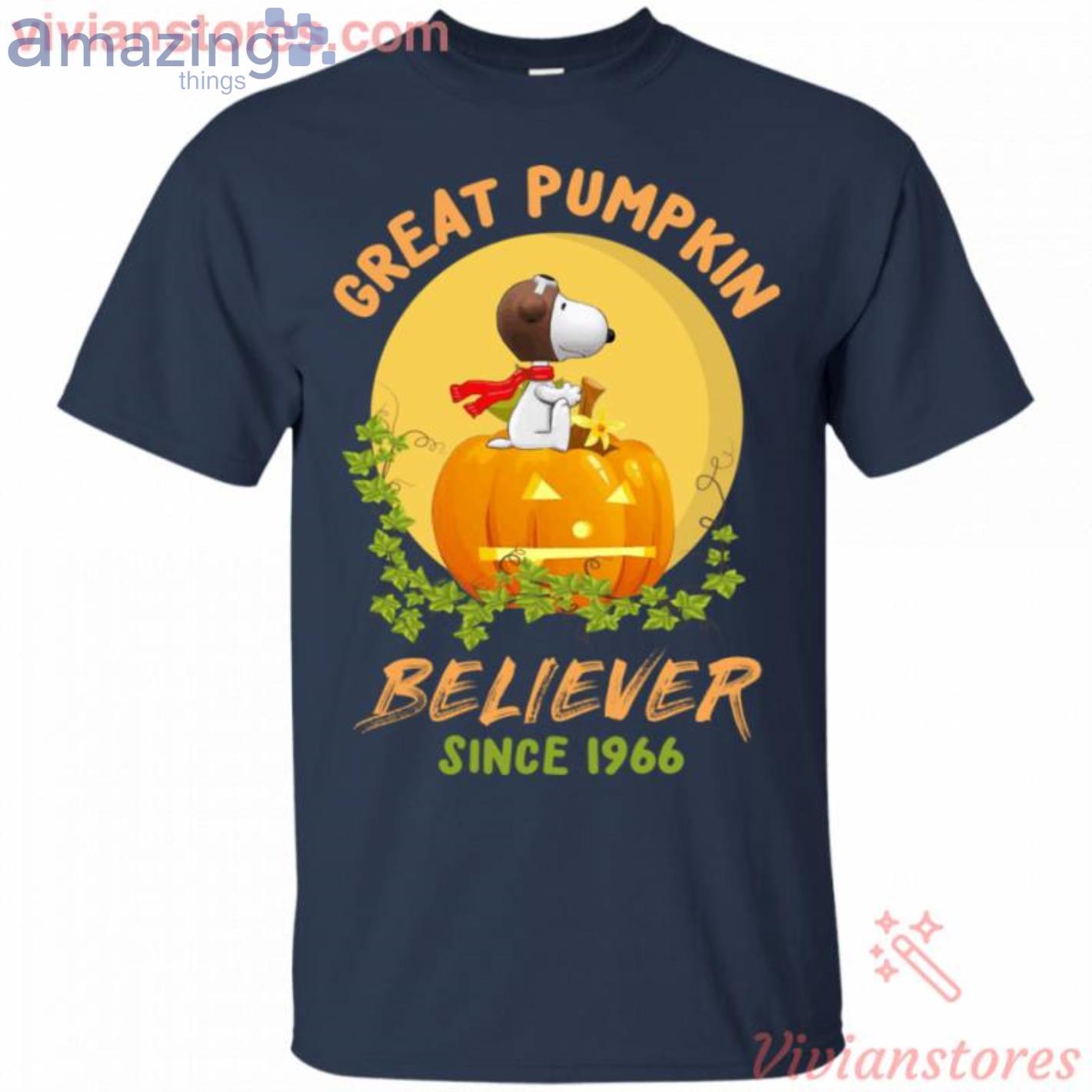 Great Pumpkin Believer Snoopy Halloween Pilot T Shirt image Great Pumpkin Believer Snoopy Halloween Pilot T-Shirt Product Photo 4