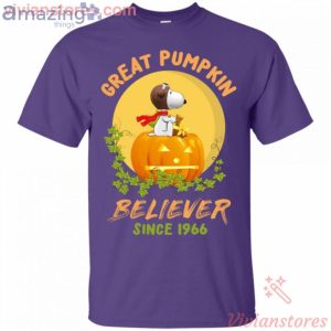 Great Pumpkin Believer Snoopy Halloween Pilot T Shirt image Great Pumpkin Believer Snoopy Halloween Pilot T-Shirt Product Photo 5