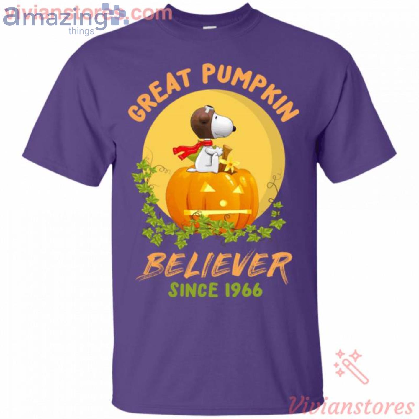 Great Pumpkin Believer Snoopy Halloween Pilot T Shirt image Great Pumpkin Believer Snoopy Halloween Pilot T-Shirt Product Photo 5