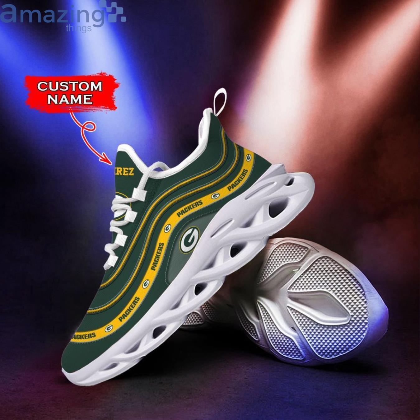 Green Bay Packers Max Soul Sneaker Custom Name Product Photo 2