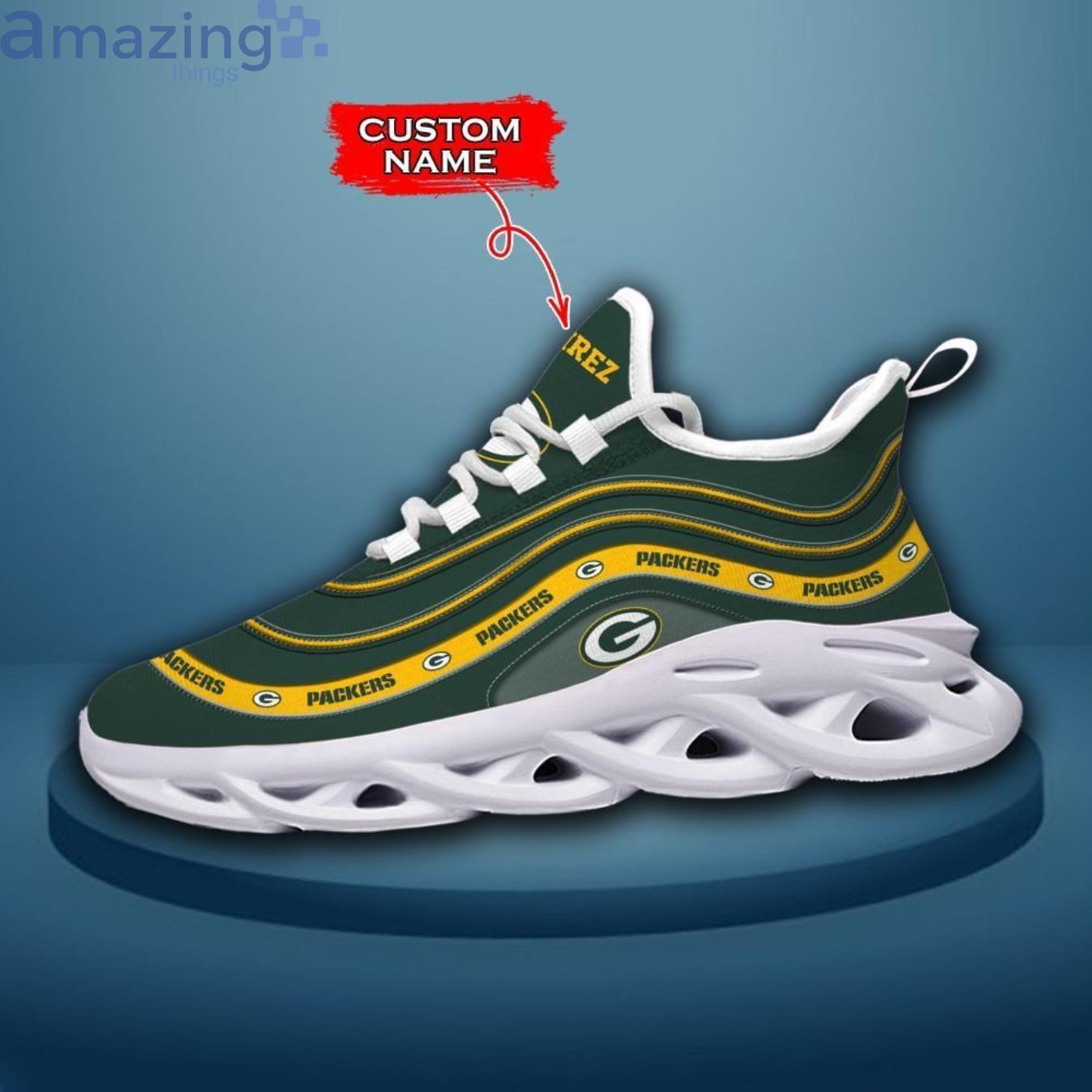 Green Bay Packers Max Soul Sneaker Custom Name Product Photo 1