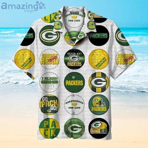 Green Bay Packers Pring All Over Printed Sport Logo Hawaiian Shirt Product Photo 1