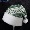 Green Nordic Stripe Christmas Knitting Pattern Christmas Santa Hat For Adult And Child