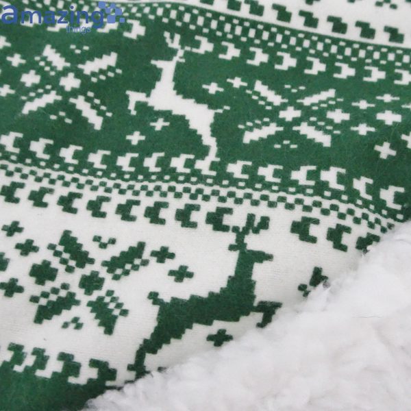 Green Nordic Stripe Christmas Knitting Pattern Christmas Santa Hat For Adult And Child Product Photo 4