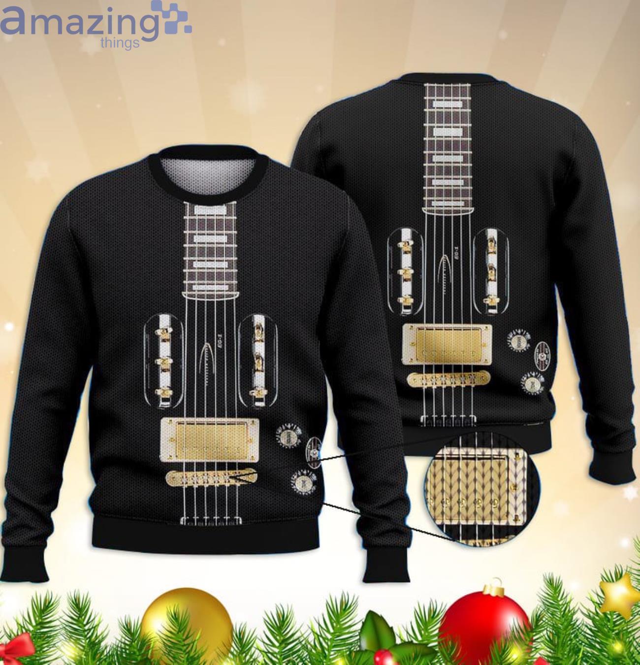 Guitar Bass Black For Guitar Lovers All Over Print 3D Sweater Product Photo 1