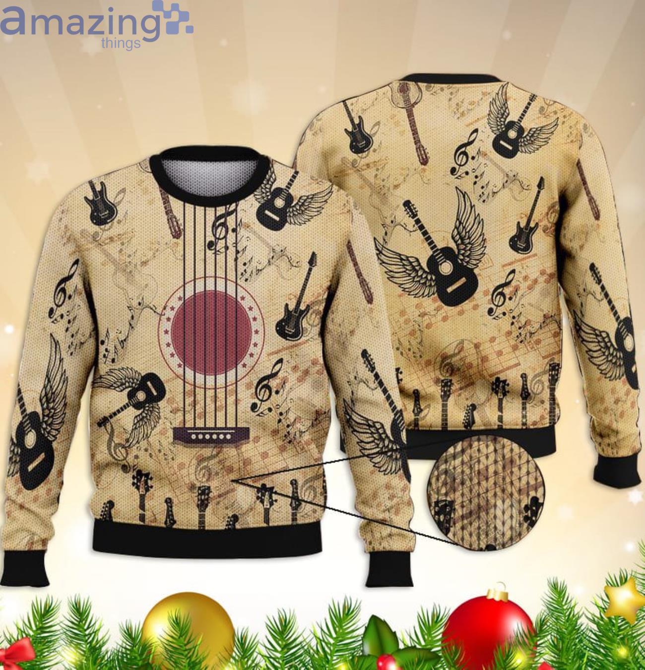 Guitar Wings Guitar Lover 3D Sweater Product Photo 1