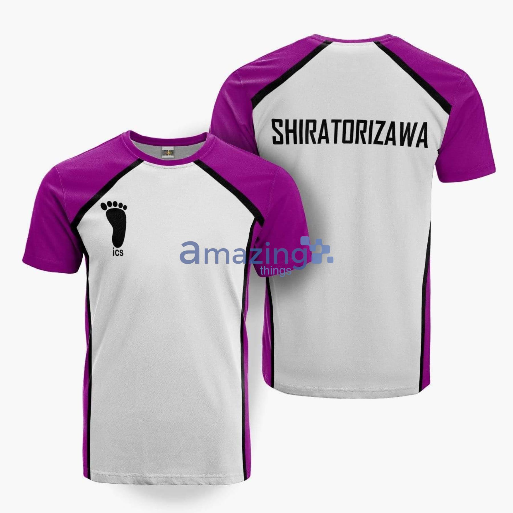 Haikyuu Shiratorizawa Anime Custom Merch Printed 3D T-Shirt