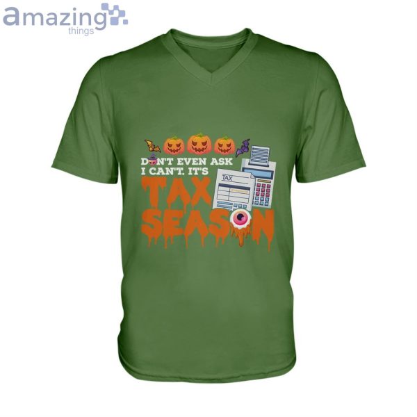 Halloween Accountant Tax Season Men V-Neck T-Shirt Product Photo 5