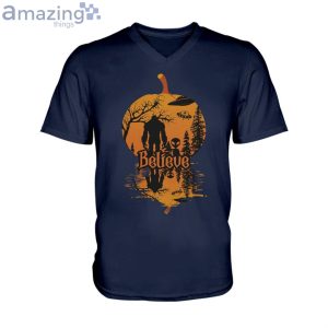 Halloween Believe Bf Alien Men V-Neck T-Shirt Product Photo 3