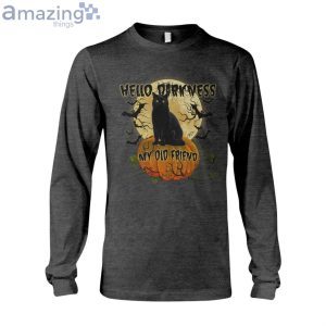 Halloween Black Cat Long Sleeve T-Shirt Product Photo 3