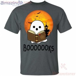 Halloween Boo Books Reading Funny T-Shirt Product Photo 2