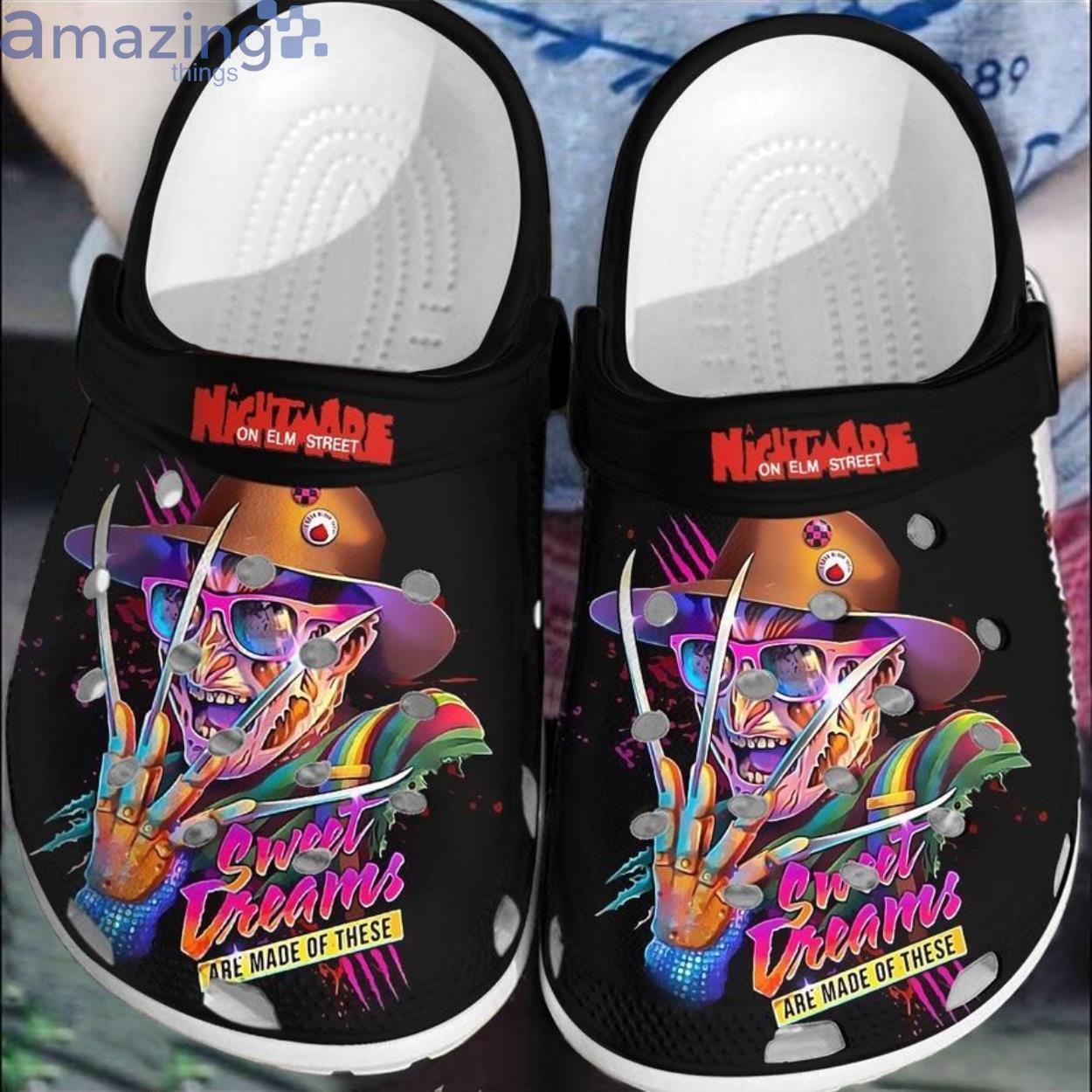 Halloween Freddy Krueger Sweet Dream NightMare Crocs Clog Product Photo 1