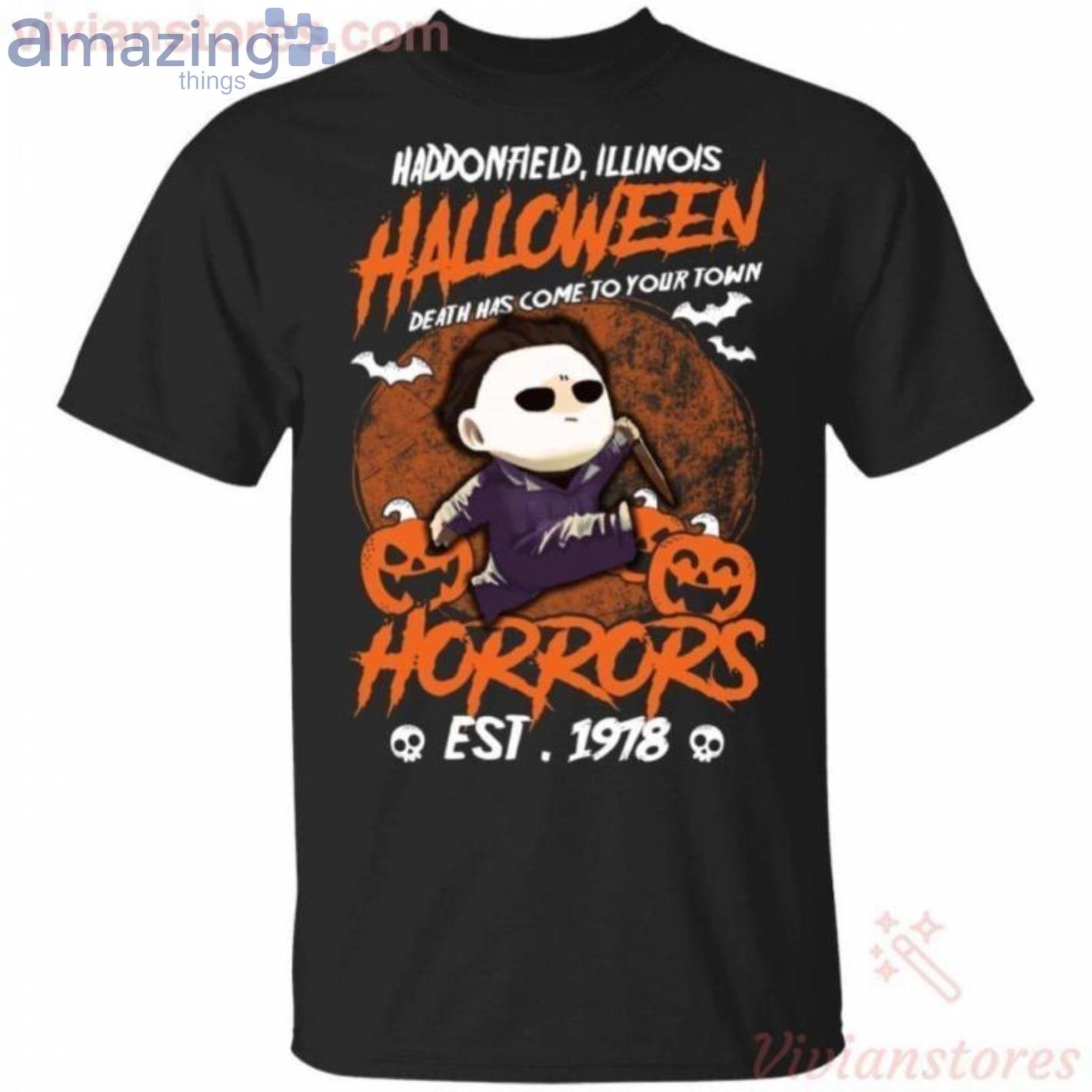 Halloween Horrors Funny Michael Myers Est 1918 T-Shirt Product Photo 1