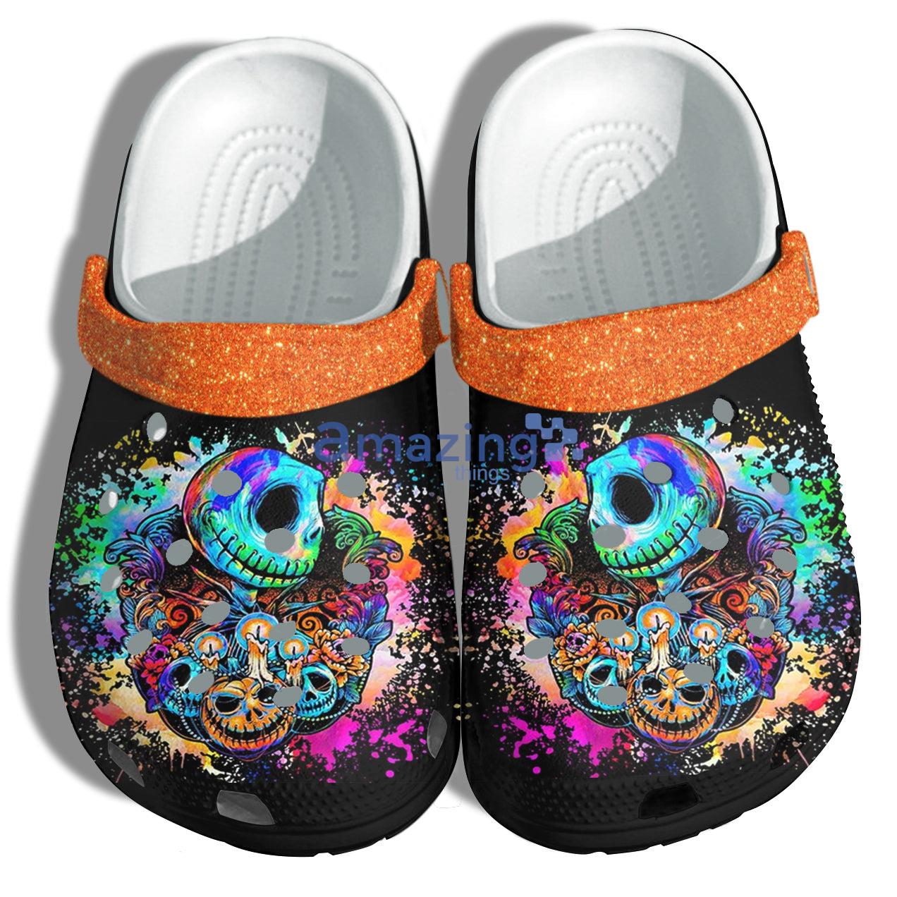 Halloween Jack Skellington Sally Hippie Croc Shoes For Men And Women Product Photo 1