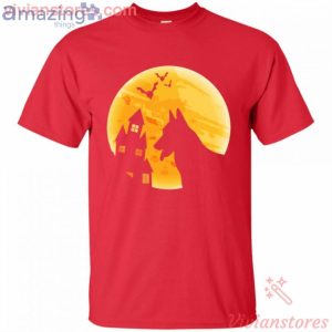 Halloween Moon Night Dog Lover Funny T-Shirt Product Photo 2